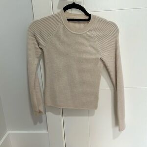 Bababton. Merino Wool cream sweater. Size small.